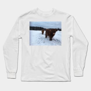 Scottish Highland Cattle Calves 1865 Long Sleeve T-Shirt